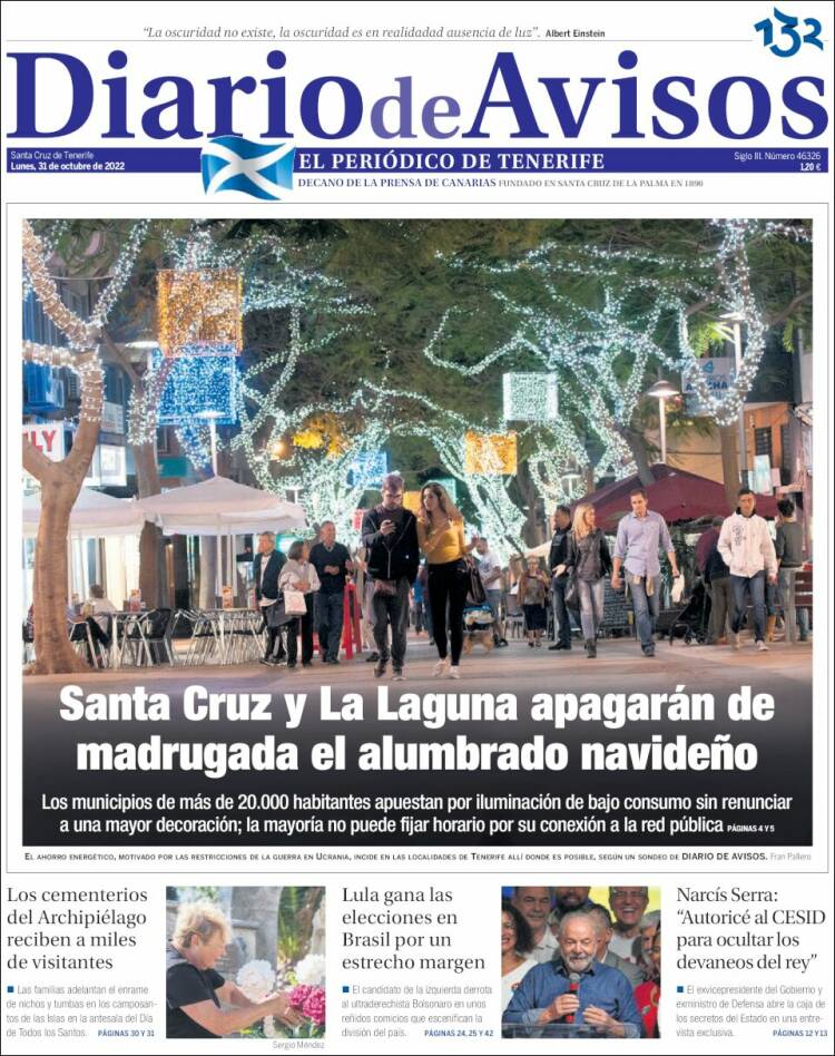Portada de Diarios de Avisos (Espa&ntilde;a)