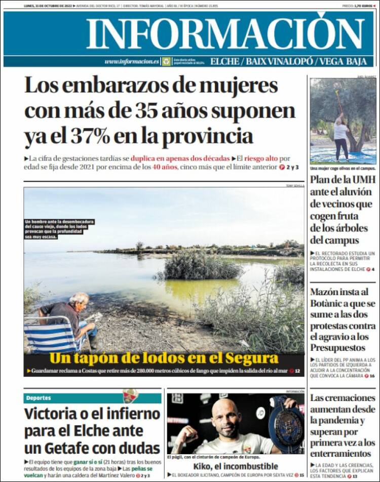 Portada de Diario Información (Espa&ntilde;a)