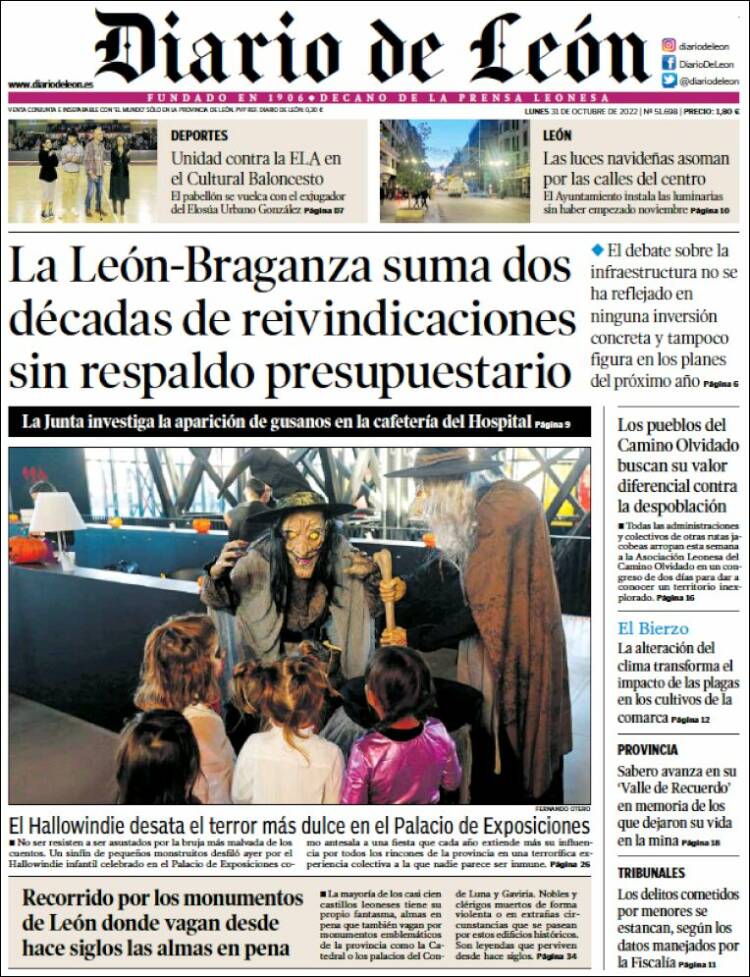 Portada de Diario de León (Espa&ntilde;a)