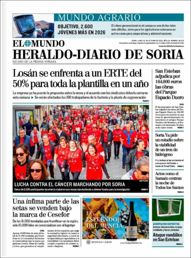 Portada de Diario de Soria (Espa&ntilde;a)
