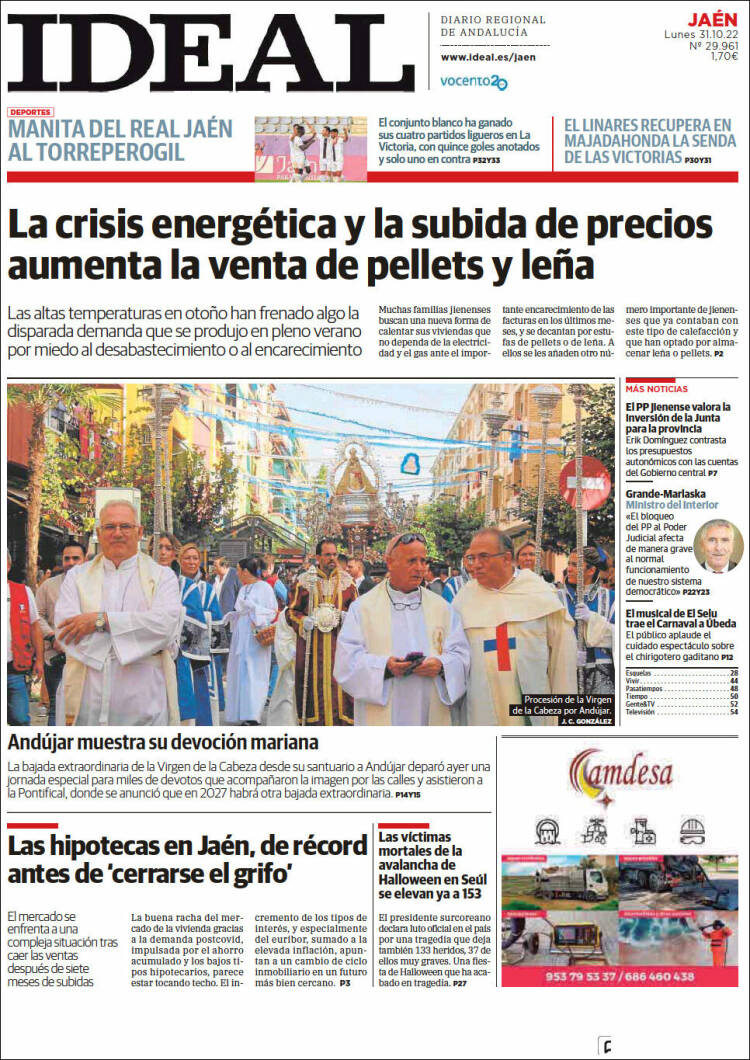 Portada de El Ideal de Jaén (Espa&ntilde;a)