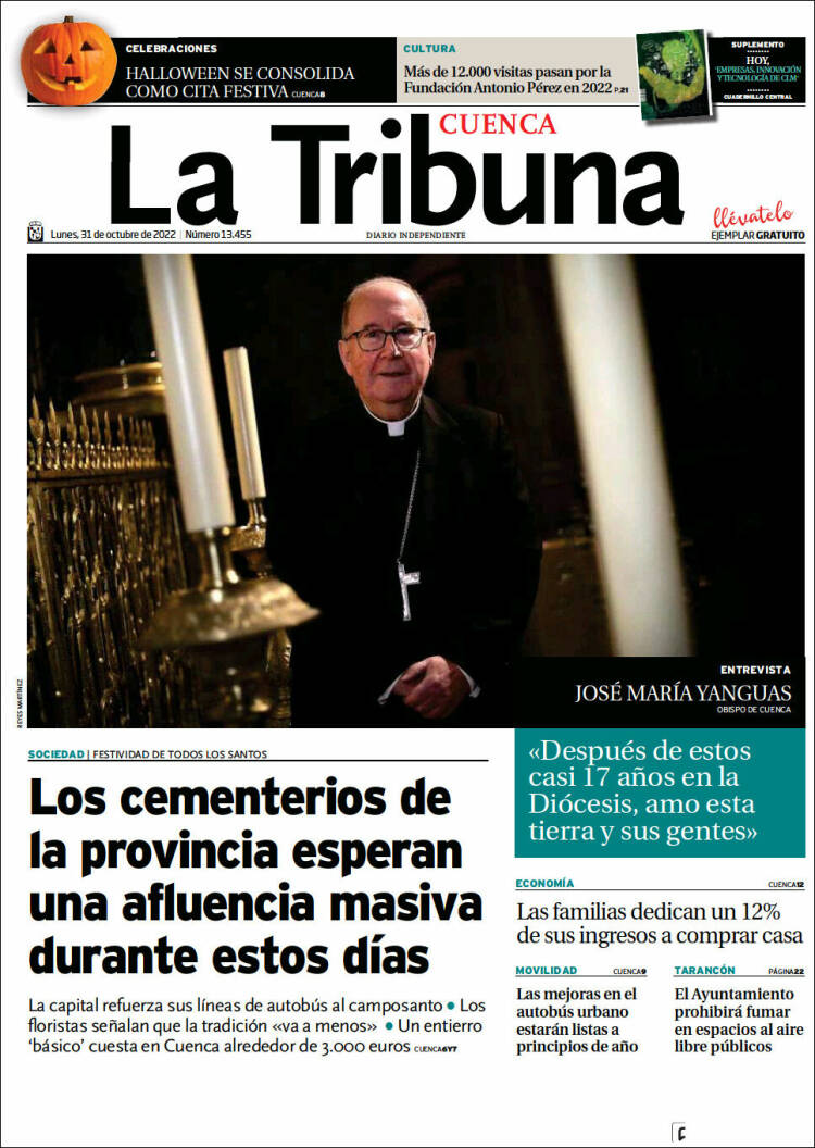 Portada de La Tribuna de Cuenca (Espa&ntilde;a)