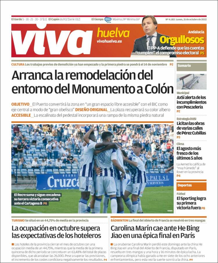 Portada de Viva Huelva (Espa&ntilde;a)