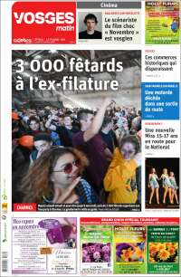 Portada de Vosges Matin (Francia)