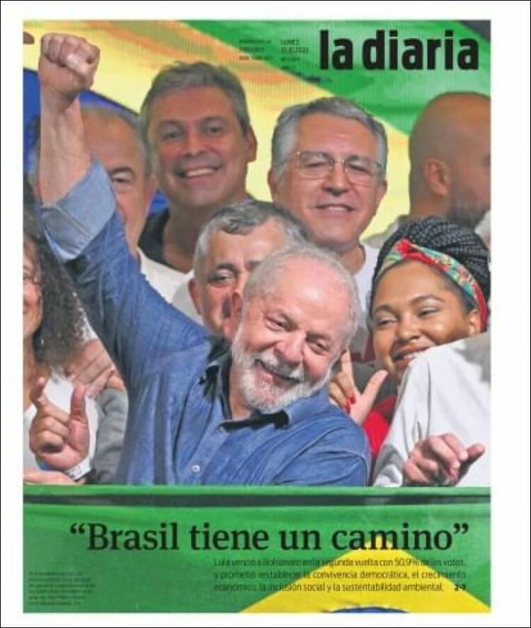 Portada de La Diaria (Uruguay)