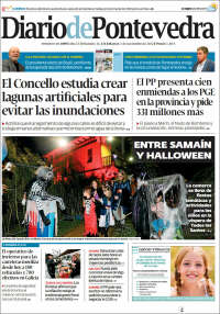 Portada de Diario de Pontevedra (Spain)