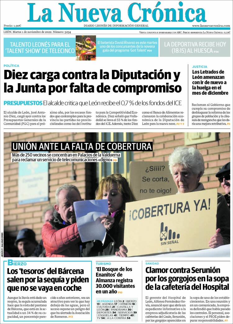 Portada de La Nueva Crónica (España)