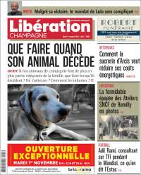 Portada de Libération Champagne (Francia)