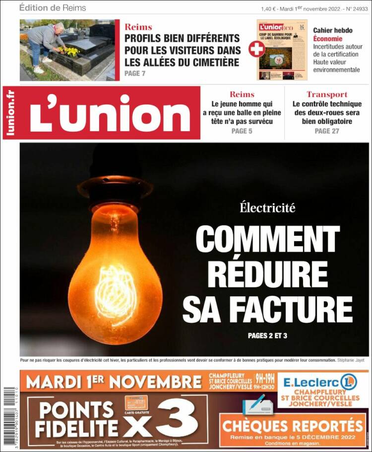 Portada de L'Union (France)