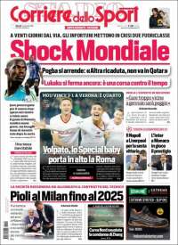 Portada de Corriere dello Sport (Italie)