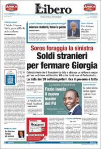 Portada de Libero (Italia)