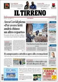 Portada de Il Tirreno (Italie)