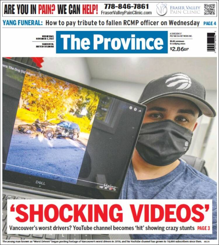 Portada de The Province (Canadá)