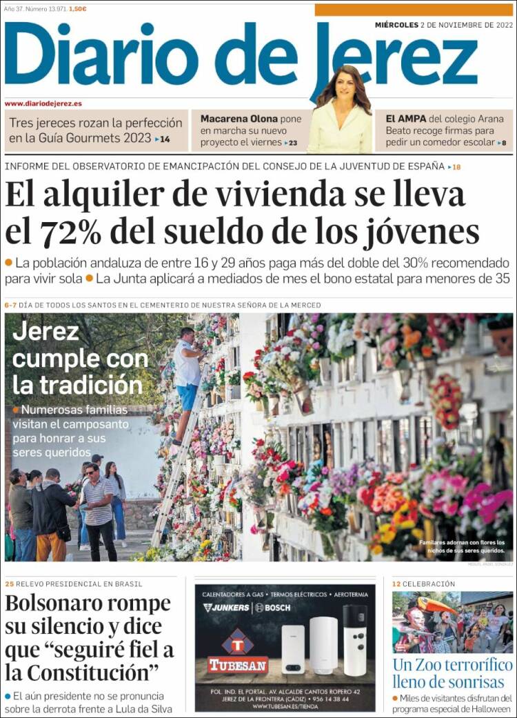 Portada de Diario de Jerez (España)