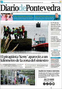 Portada de Diario de Pontevedra (España)