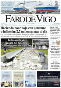 Portada de Faro de Vigo (España)