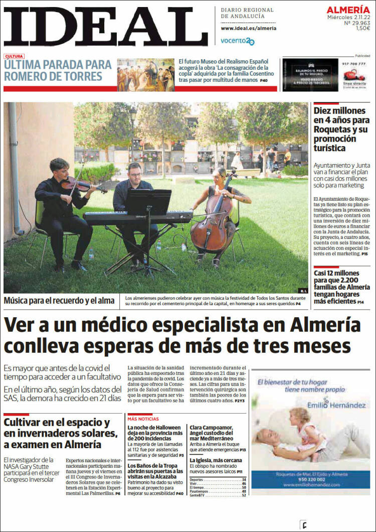 Portada de Ideal Almeria (España)