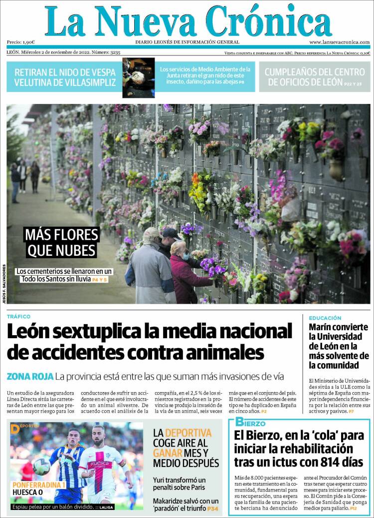 Portada de La Nueva Crónica (España)