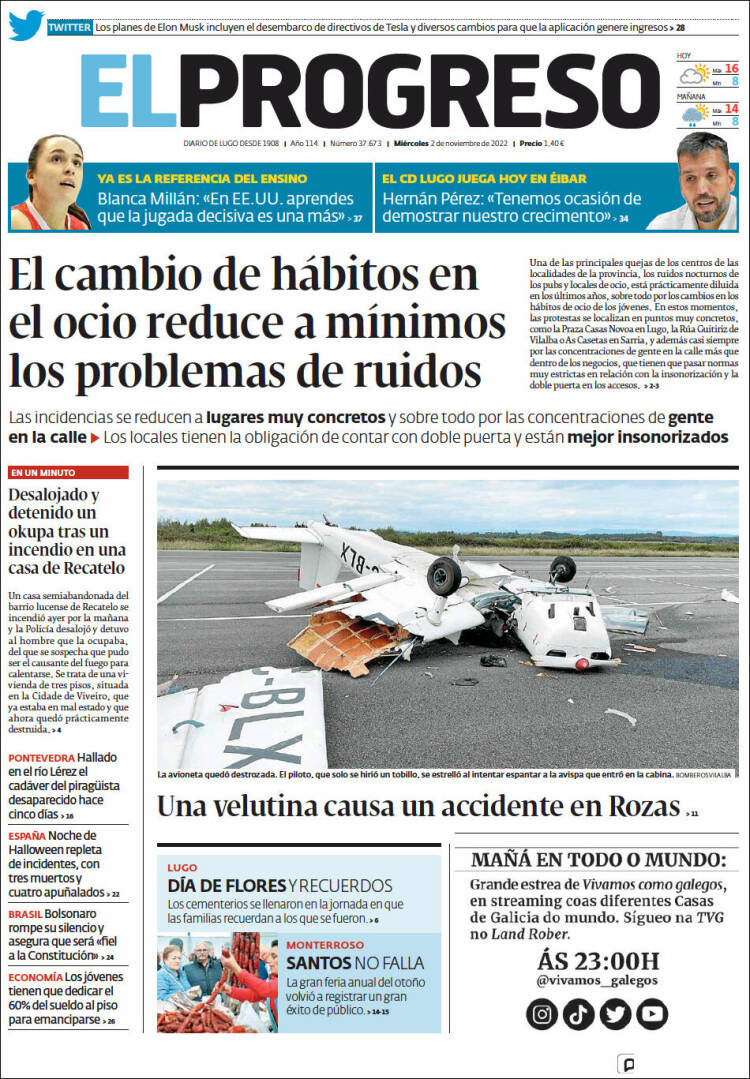 Portada de El Progreso (España)