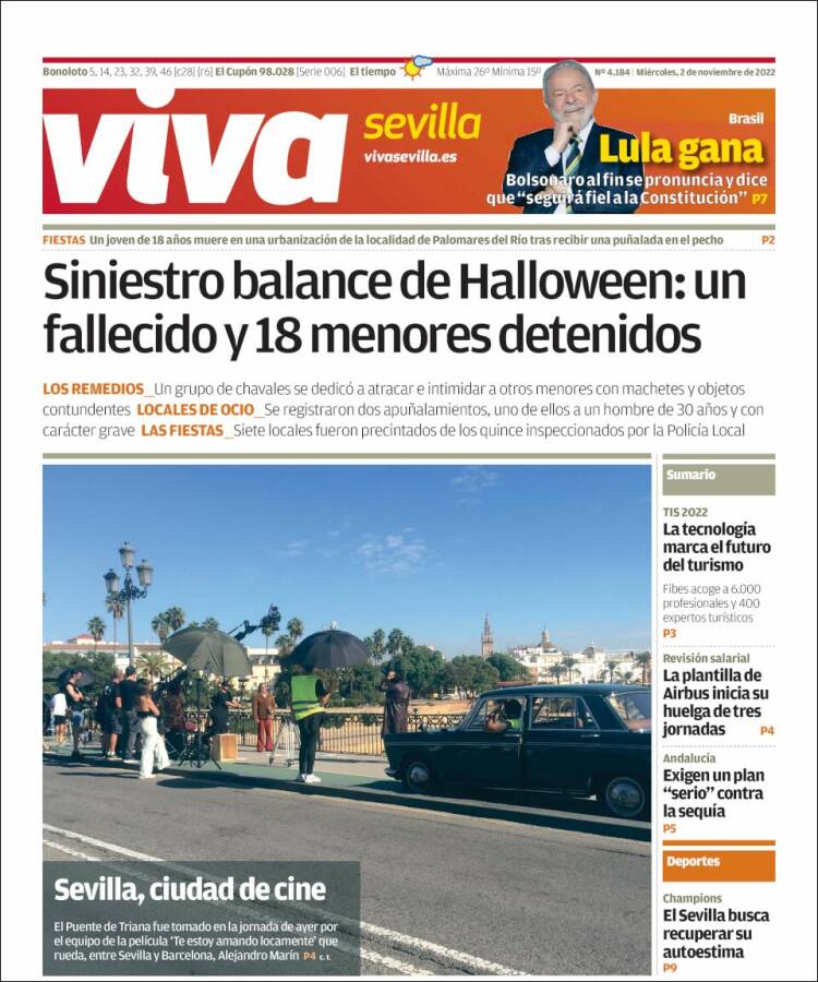 Portada de Viva Sevilla (España)