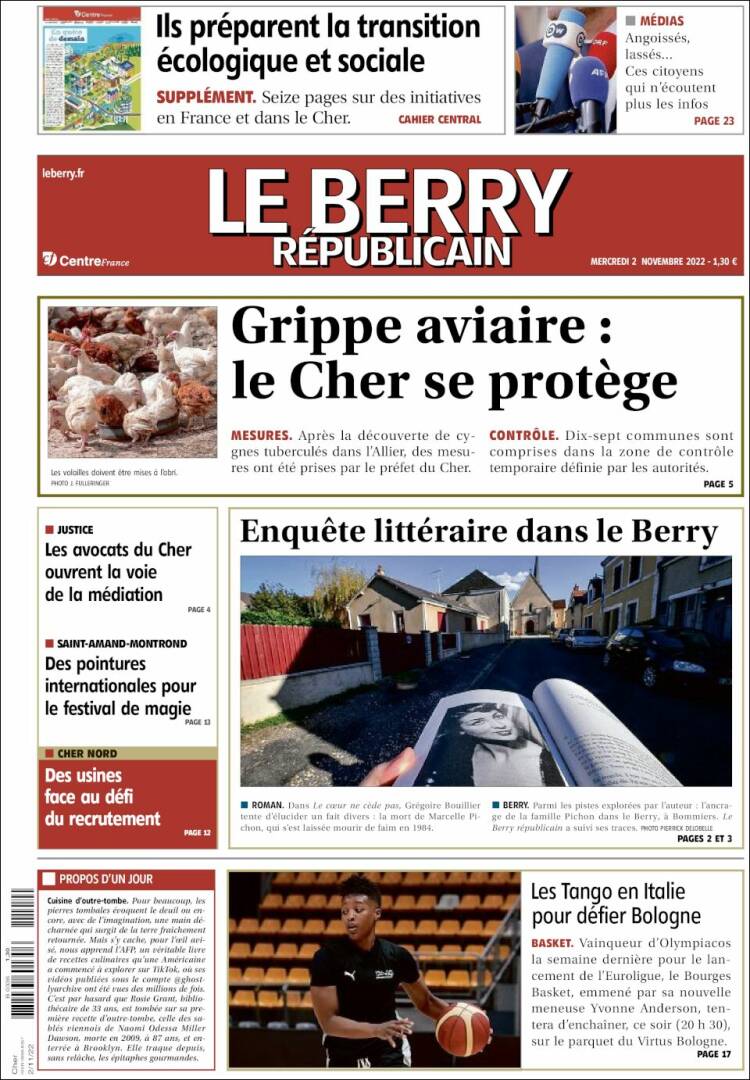 Portada de Berry Republicain (France)