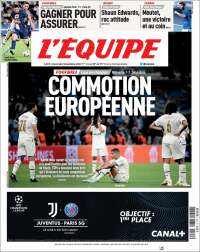 Portada de L'Equipe (France)