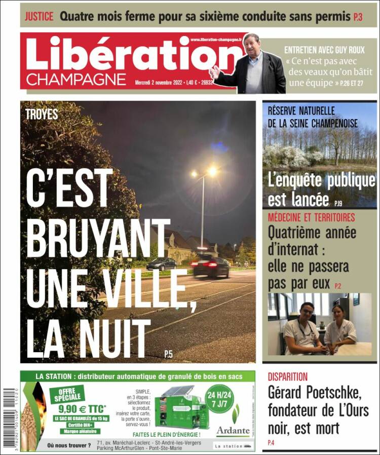 Portada de Libération Champagne (France)