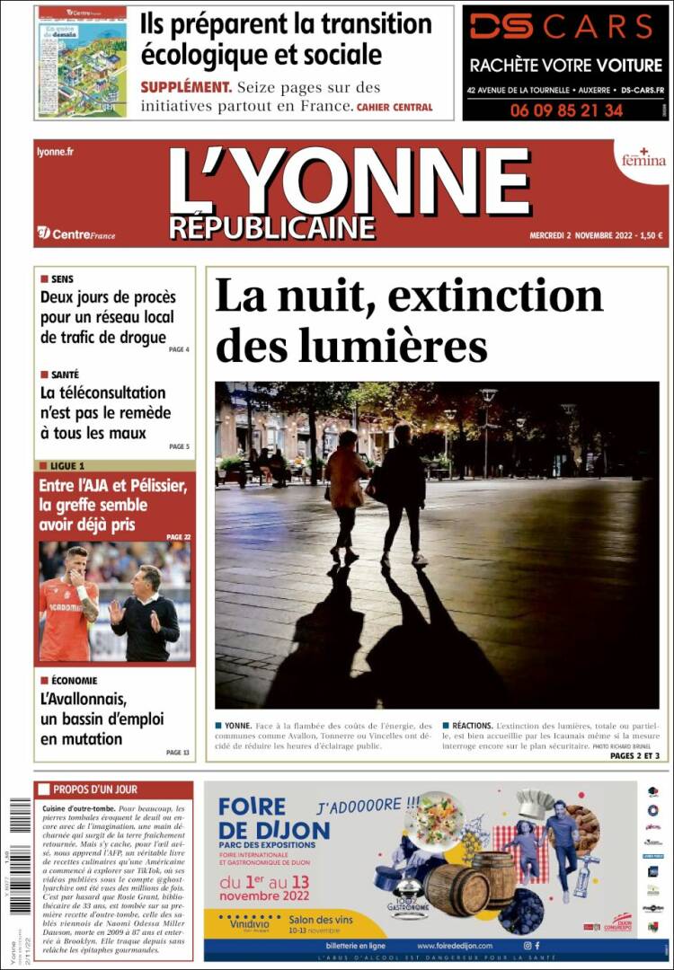 Portada de L'Yonne-Républicaine (France)