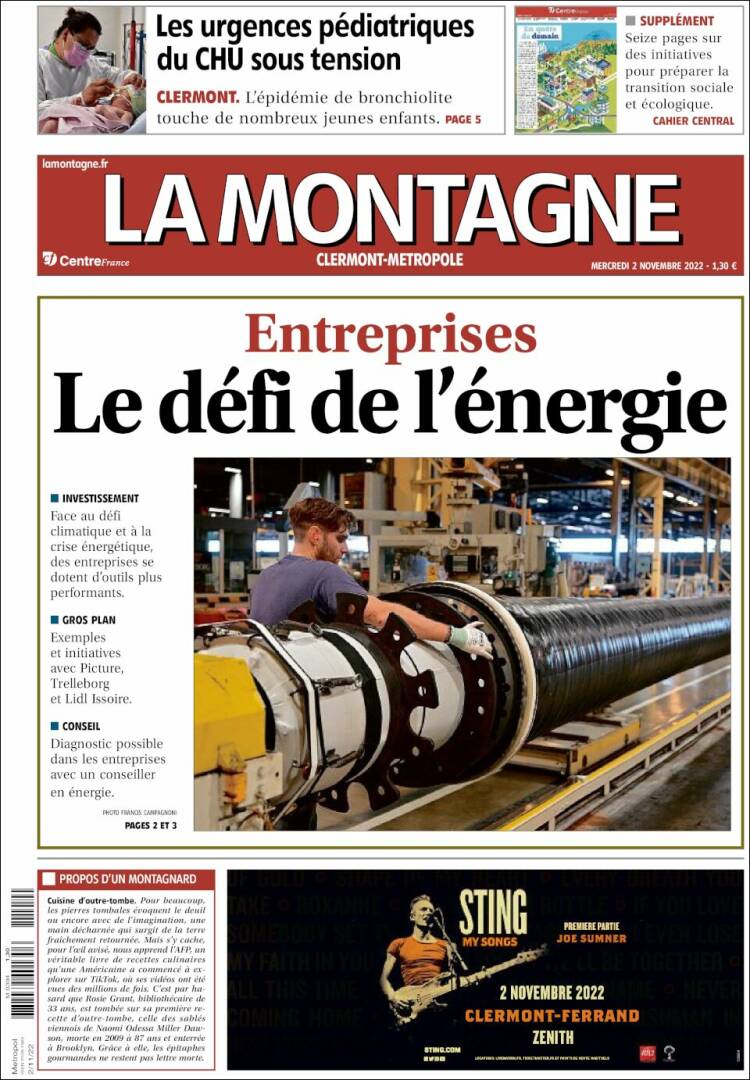 Portada de La Montagne (France)