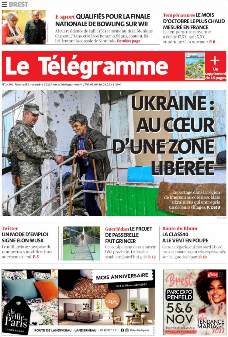 Portada de Télégramme (France)