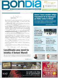 Portada de Diari Bondia (Andorra)