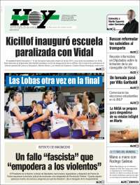 Portada de Diario Hoy (Argentina)