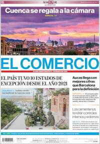 Portada de El Comercio (Ecuador)