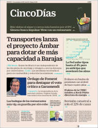 Portada de Cinco Días (Espagne)