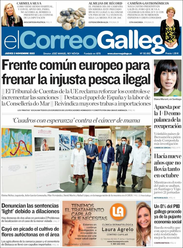 Portada de El Correo Gallego (Spain)