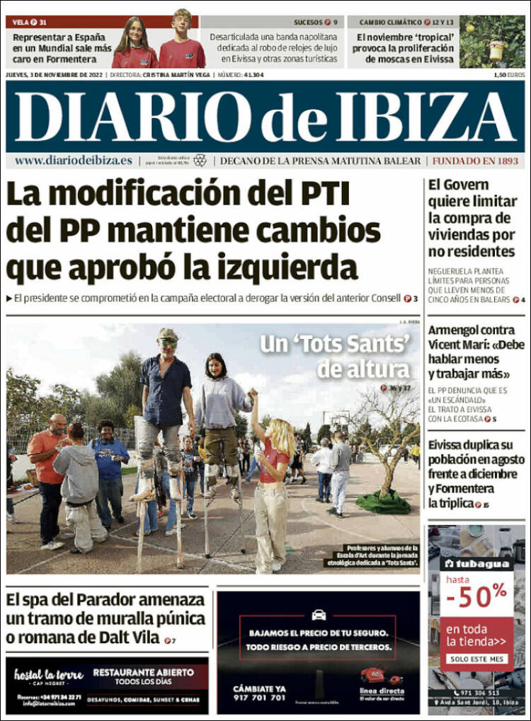 Portada de Diario de Ibiza (Spain)