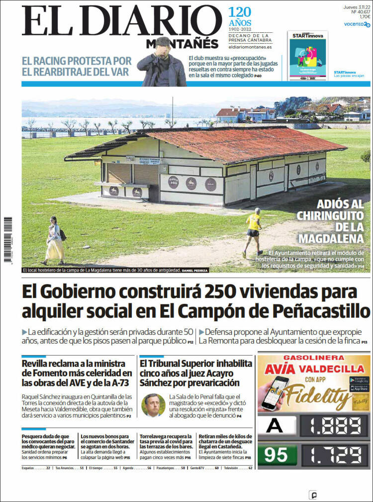 Portada de El Diario Montañés (Spain)