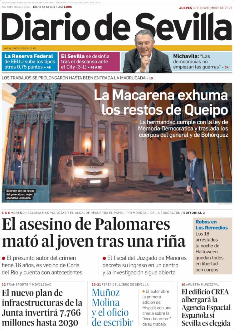 Portada de Diario de Sevilla (Spain)