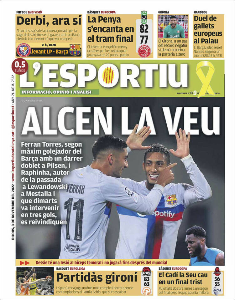 Portada de L'Esportiu (Spain)