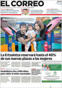 Portada de El Correo (Spain)