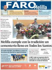 Portada de El Faro de Melilla (Spain)