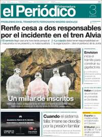 Portada de El Periódico de Extremadura (Spain)