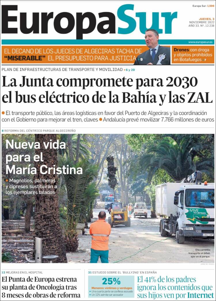 Portada de Europa Sur (Spain)