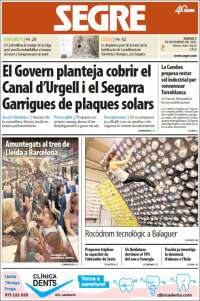 Portada de Segre (Spain)