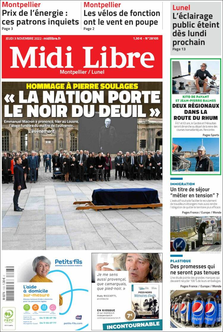 Portada de Midi Libre (France)