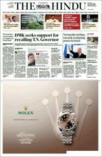 Portada de The Hindu (Inde)