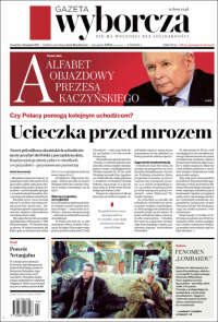 Portada de Gazeta Wyborcza (Pologne)