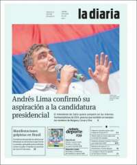 Portada de La Diaria (Uruguay)