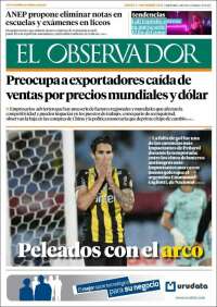 Portada de El Observador (Uruguay)