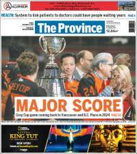 Portada de The Province (Canadá)